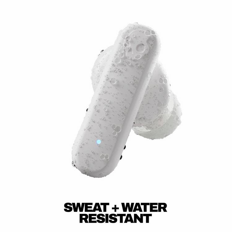 Skullcandy Smokin Buds true wireless earbuds in White, imported from the UK