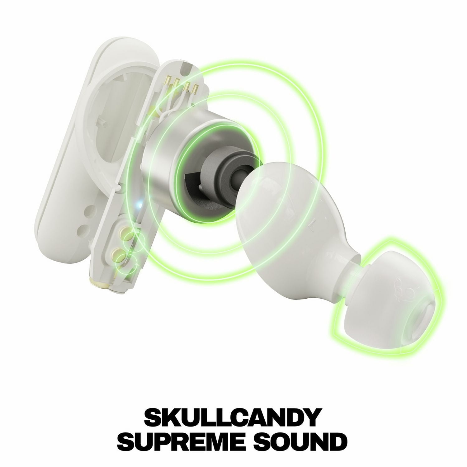 Skullcandy Smokin Buds true wireless earbuds in White, imported from the UK