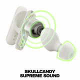 Skullcandy Smokin Buds true wireless earbuds in White, imported from the UK