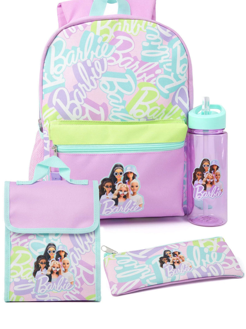 Vanilla Underground purple Barbie girls 4 piece backpack set, imported from the UK
