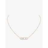 Messika diamond necklace Move Pavé 18ct rose-gold 42cm (British brand)