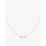 Messika Move Pavé diamond necklace 18ct yellow gold, imported from the UK
