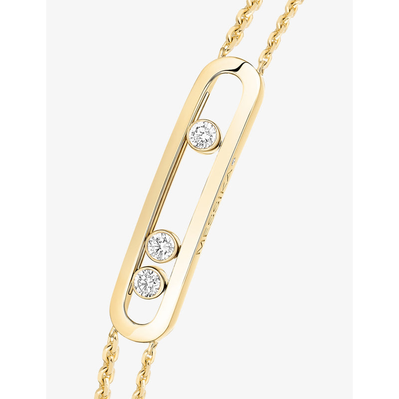 Messika Move Classique 18ct yellow gold diamond bracelet 18.5cm - British product