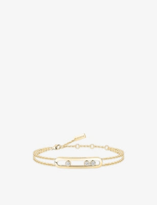 Messika Move Classique 18ct yellow gold diamond bracelet 18.5cm - British product