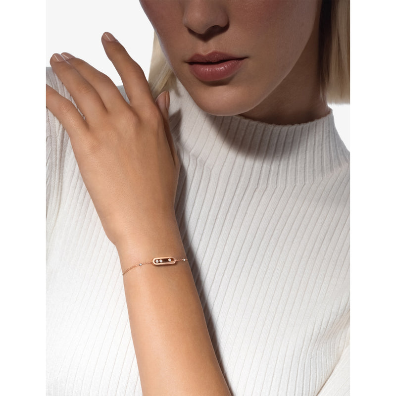 Messika Baby Move 18ct rose-gold diamond bracelet 0.10ct - British product