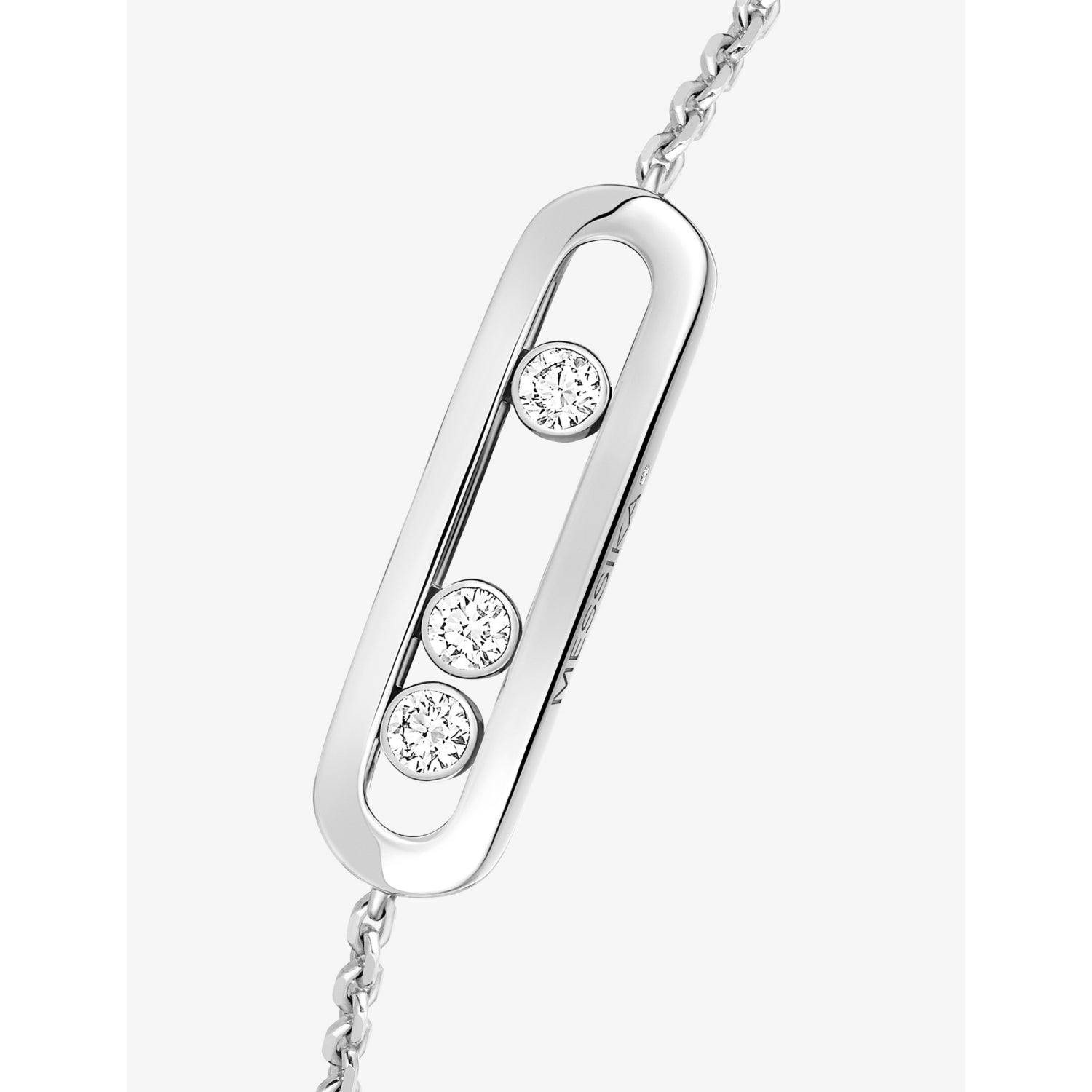 Messika Baby Move bracelet 18ct white gold 0.10ct diamond (British brand)