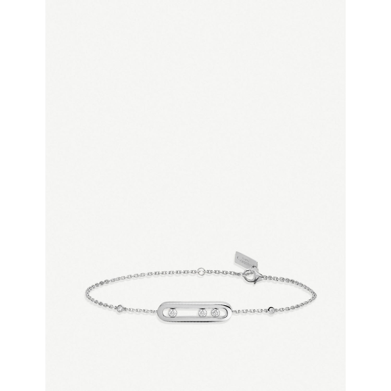 Messika Baby Move bracelet 18ct white gold 0.10ct diamond (British brand)
