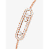 Messika Baby Move 18ct rose gold pave diamond bracelet - British product