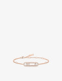 Messika Baby Move 18ct rose gold pave diamond bracelet - British product
