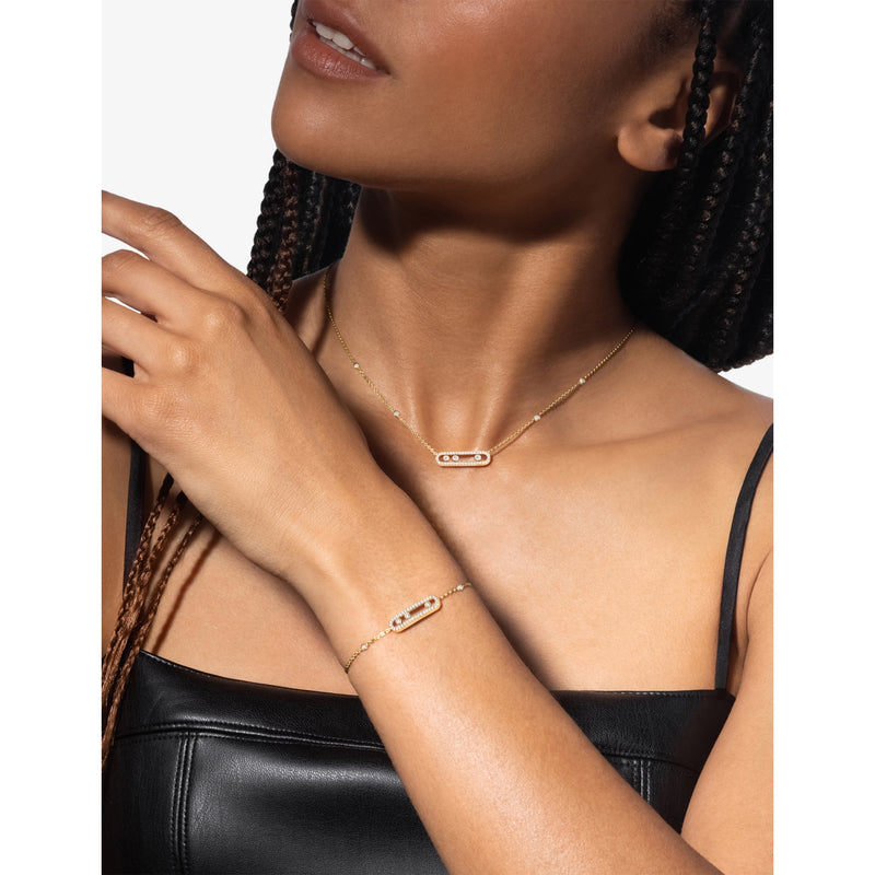 Messika Baby Move diamond bracelet 18ct yellow gold - British product