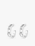 Messika Move 18ct white gold diamond hoop earrings 0.09ct (British brand)