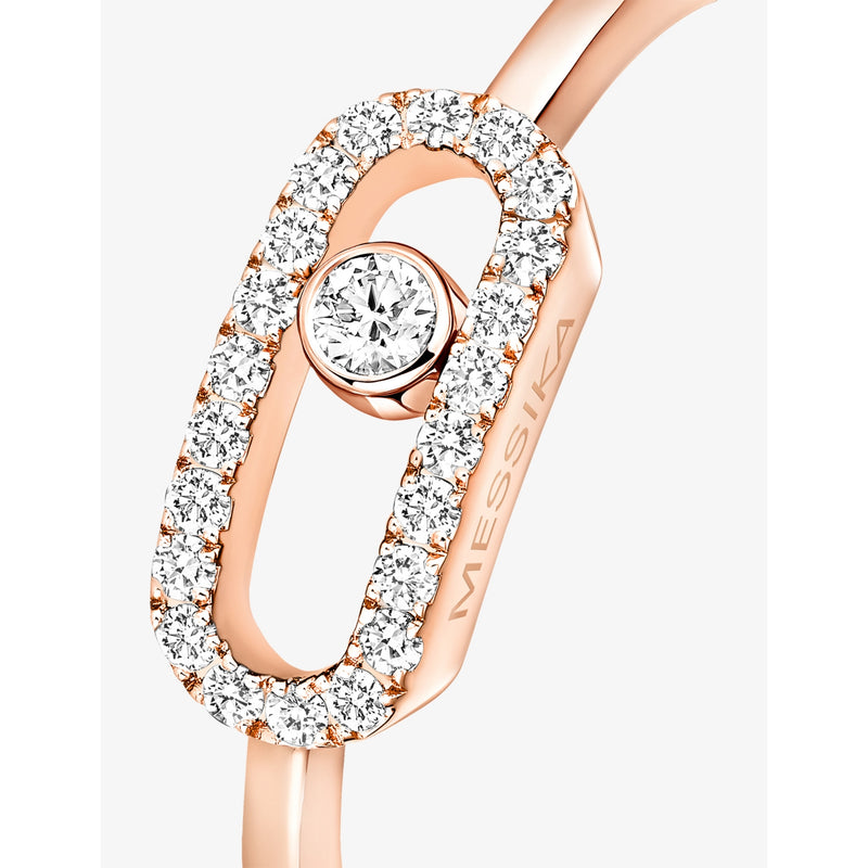 Messika Move Uno diamond ring 18ct rose-gold 0.09ct - British product