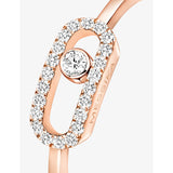 Messika Move Uno diamond ring 18ct rose-gold 0.09ct - British product