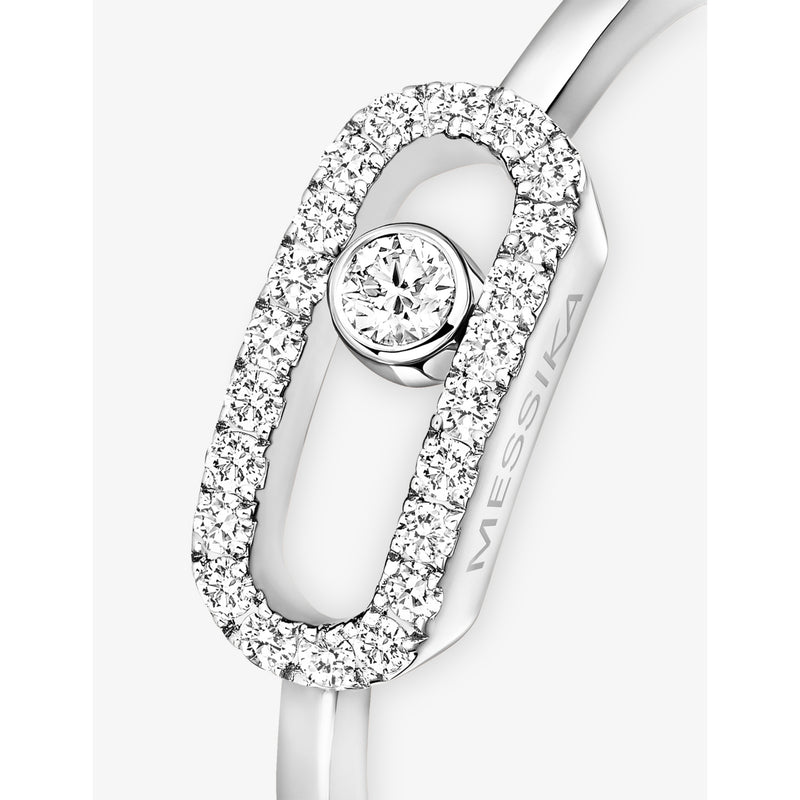 Messika Move Uno diamond ring 18ct white gold, UK version
