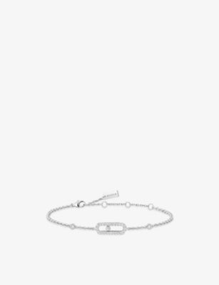 Messika Move Uno Pavé diamond bracelet 18ct white gold - British product