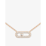 Messika Move Uno Pavé 18ct rose-gold diamond necklace, imported from the UK