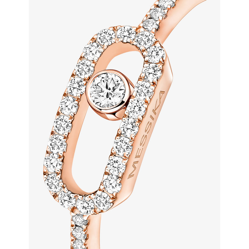 Messika Move Uno 18ct rose gold diamond ring - British product