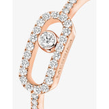 Messika Move Uno 18ct rose gold diamond ring - British product