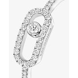 Messika Move Uno 18ct white gold diamond ring 0.09ct, UK version