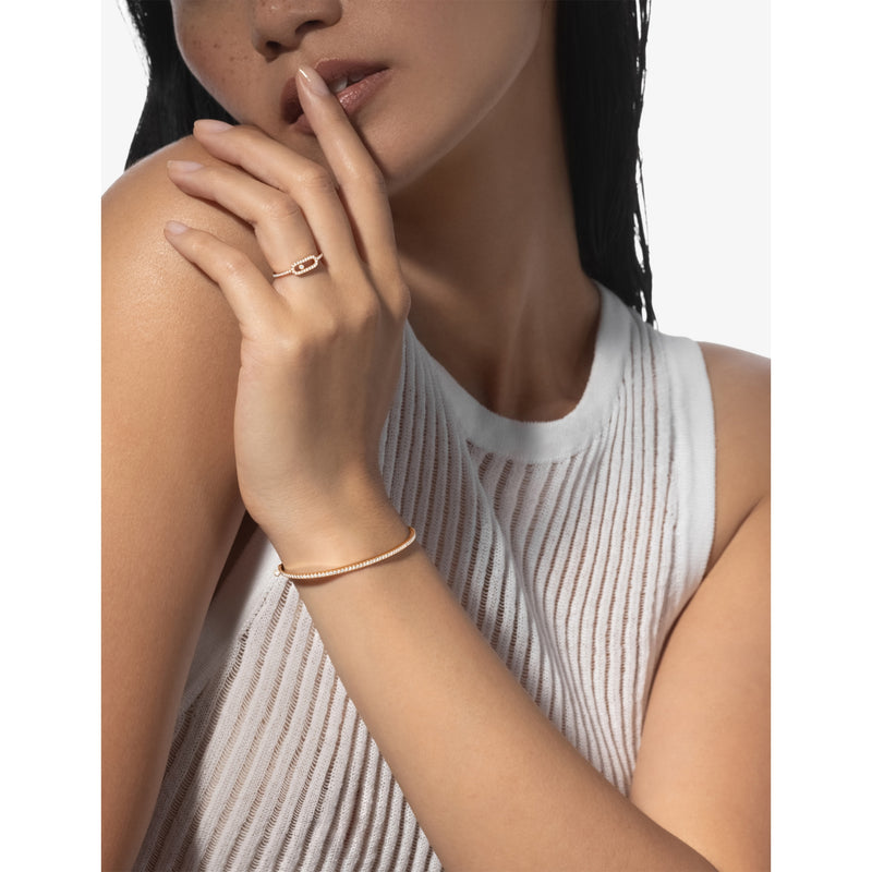 Messika Move Uno diamond ring 0.09ct, imported from the UK