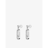 Messika Move Uno earrings 18ct white gold diamond 0.40ct, UK version