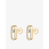 Messika Move Uno diamond stud earrings 18ct yellow gold - British product