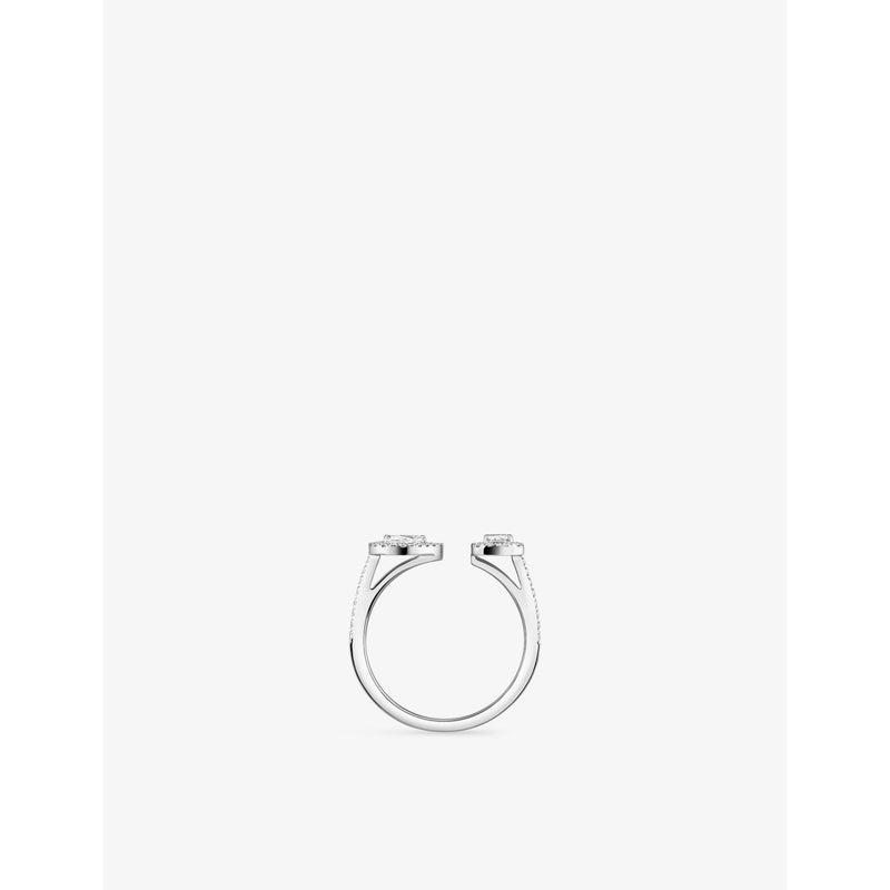 Messika diamond ring 18ct white gold 0.45ct - British product