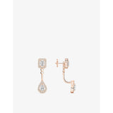 Messika Toi & Moi 18ct rose gold diamond earrings, UK version