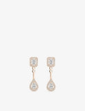 Messika Toi & Moi 18ct rose gold diamond earrings, UK version