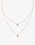 Messika My Twin 18ct rose-gold diamond necklace 0.72ct - British product