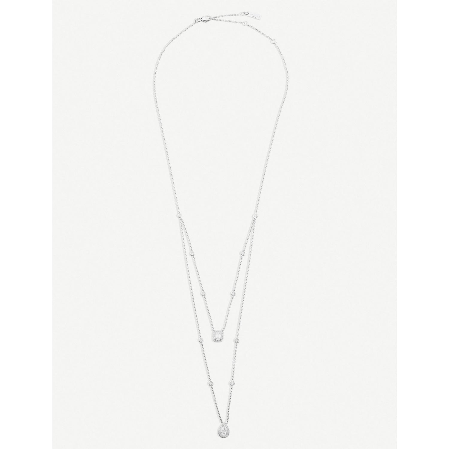 Messika 18ct white-gold diamond necklace 0.72ct (British brand)