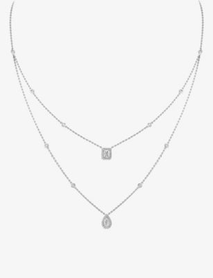 Messika 18ct white-gold diamond necklace 0.72ct (British brand)