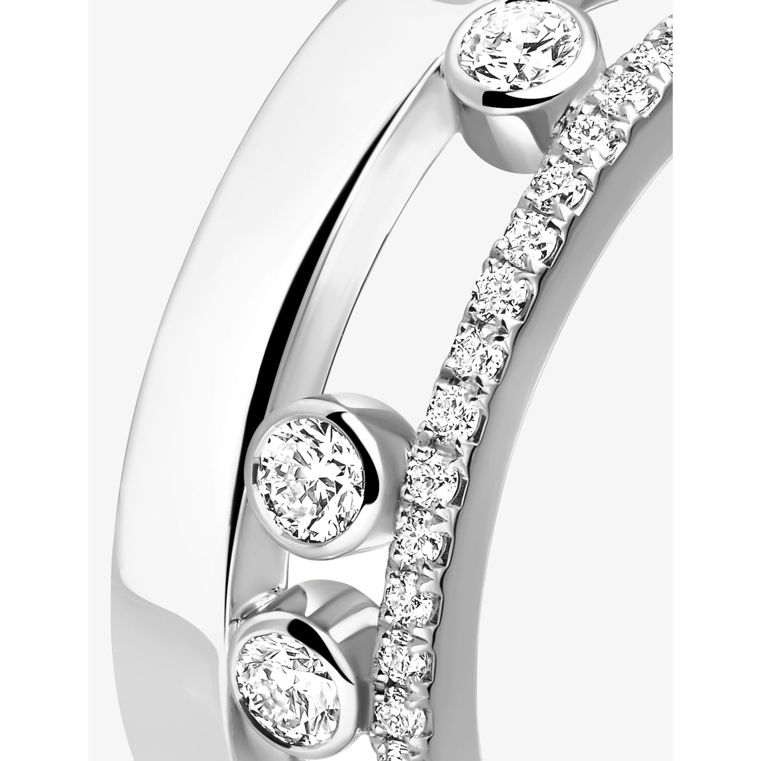 Messika Move Romane 18ct white gold diamond ring (British brand)