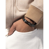 Messika Move titanium graphite cuff with white diamonds, imported from the UK