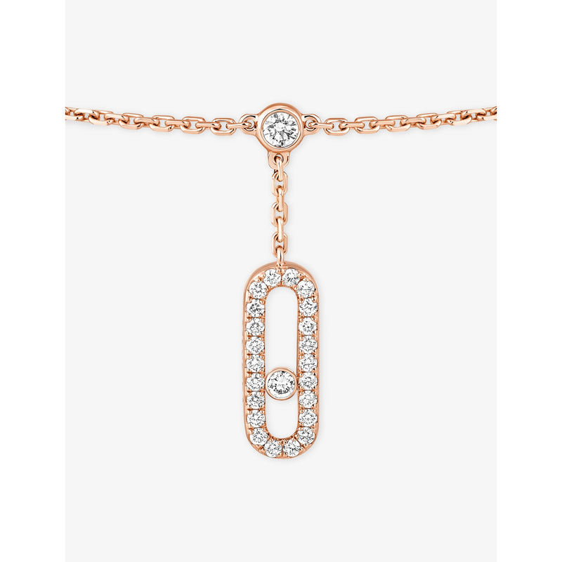 Messika Move Uno diamond anklet 18ct rose gold, imported from the UK