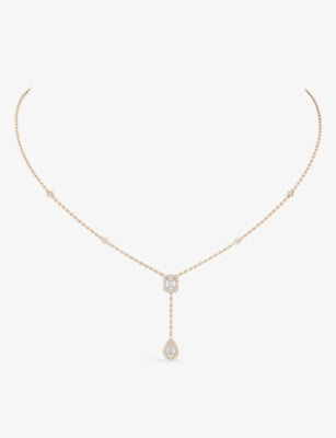 Messika My Twin 18ct rose gold diamond necklace (British brand)