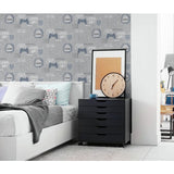 Fresco grey contemporary wallpaper - British product