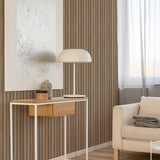Fresco wallpaper narrow wooden slats natural brown - British product