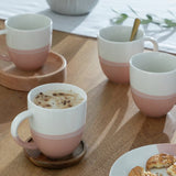 Habitat multicoloured dipped stoneware mugs 420ml, imported from the UK