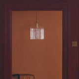 Habitat Morris & Co. glass and brass cloche ceiling light, UK version