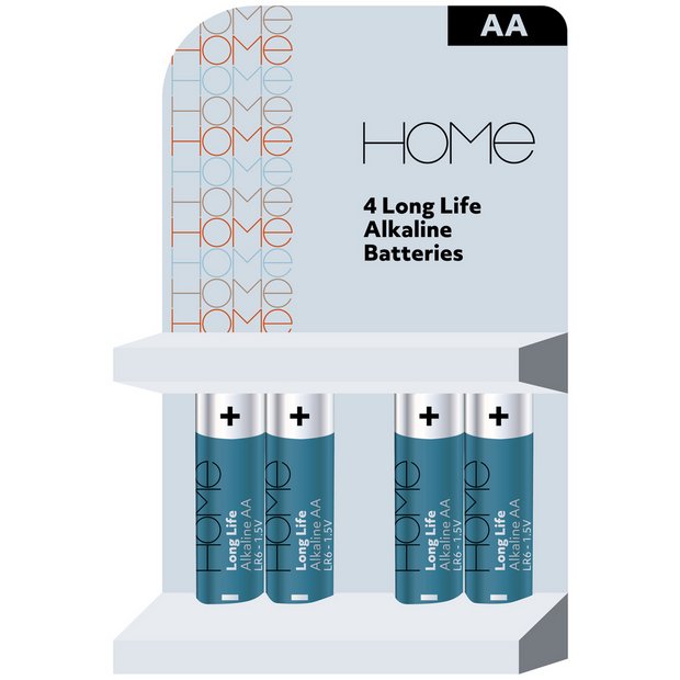 Argos Home AA batteries pack of 4 - British product