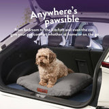 Paws For Slumber Sherpa Silver pet bed Small - British product