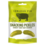 Serious Pig Snacking Pickles Crunchy Tangy Baby Gherkins   40g GOODS M&S   