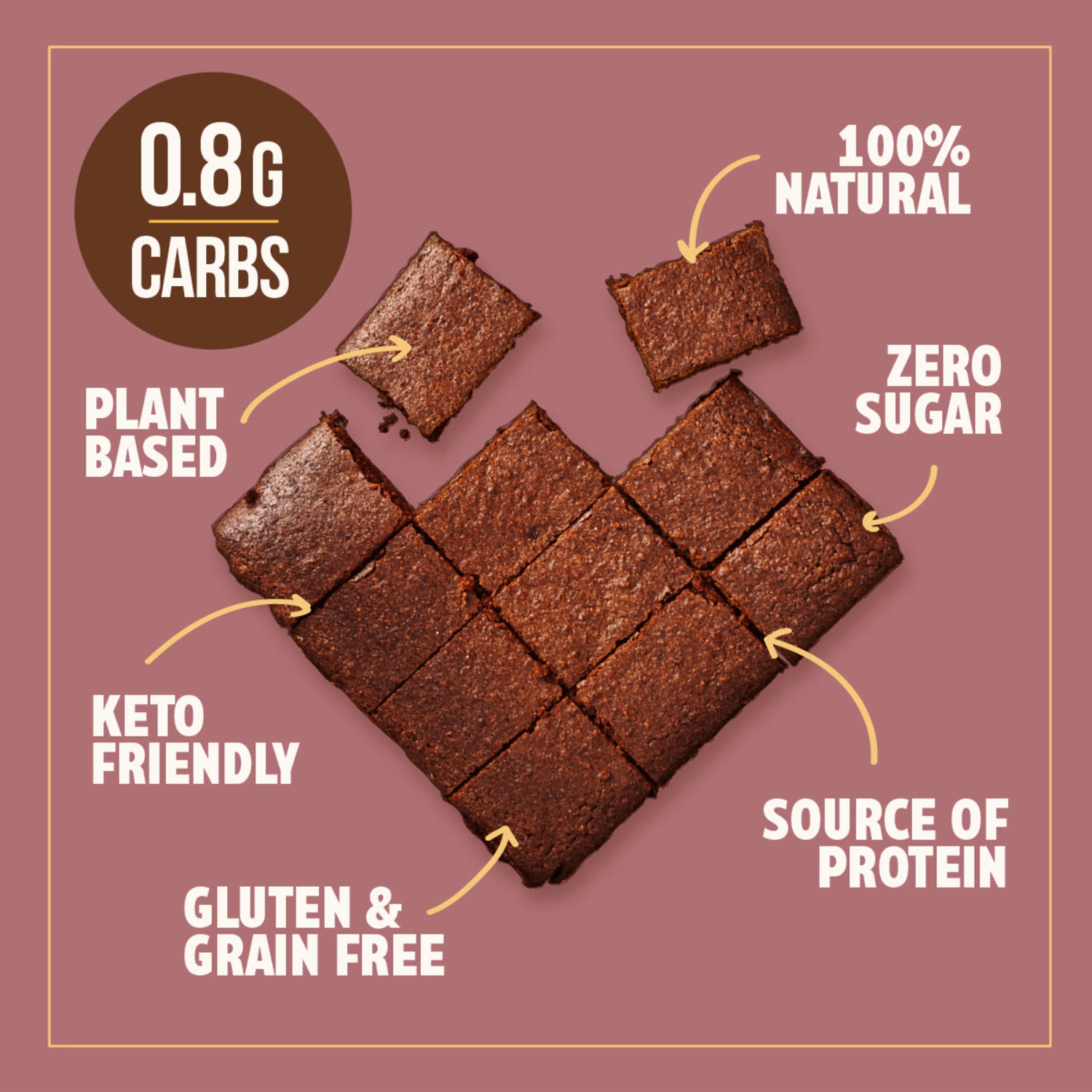 Go Low chocolate brownie mix low sugar keto 218g, UK version