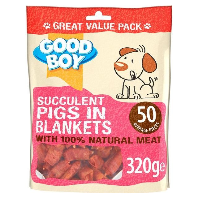 Good Boy Pigs in Blankets Dog Treats   320g GOODS M&S   