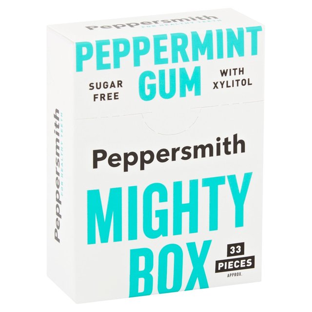 Peppersmith 100% Xylitol Mighty Box Peppermint Gum   50g GOODS M&S   