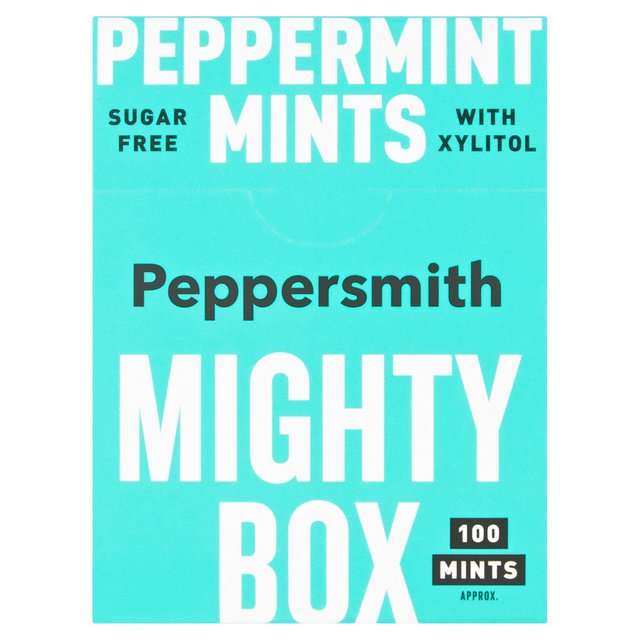 Peppersmith 100% Xylitol Mighty Box Peppermint Mints   60g GOODS M&S   