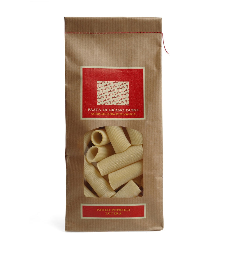 Paolo Petrilli organic rigatoni pasta 500g, imported from the UK