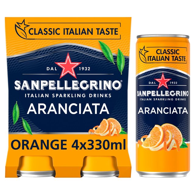 San Pellegrino Classic Taste Orange   4 x 330ml GOODS M&S   