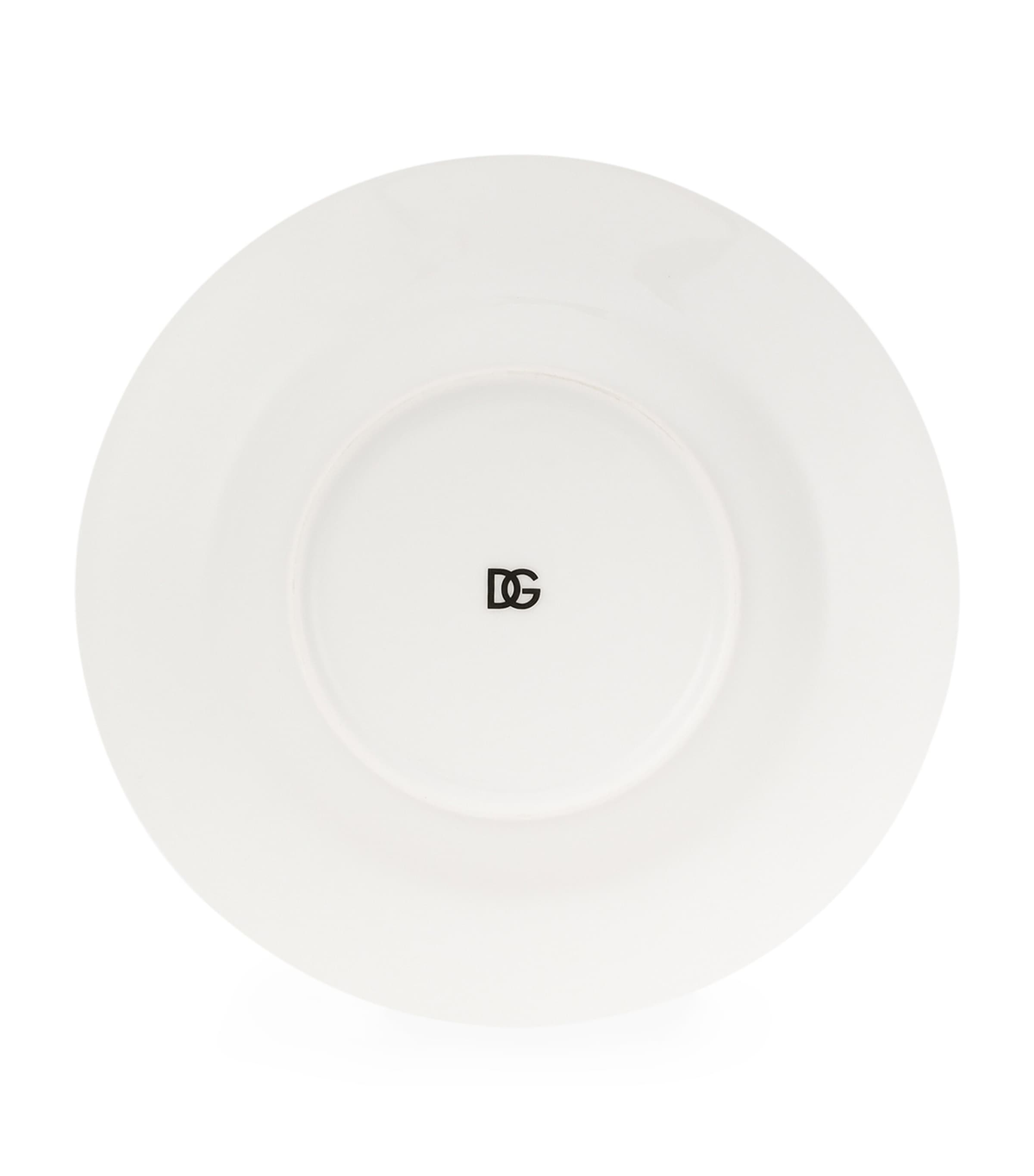 Dolce&Gabbana DG Logo Soup Plates, set of 2, 20cm - British product